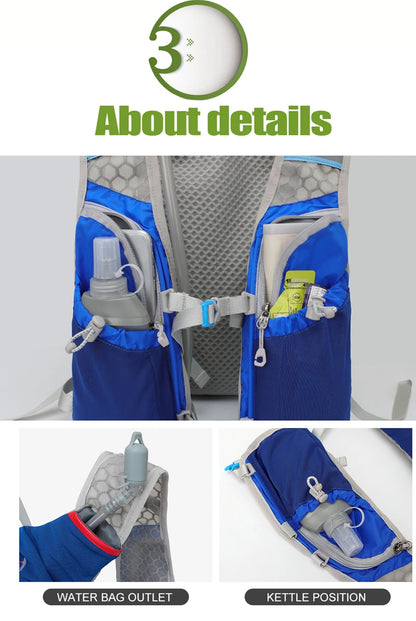 5L Ultralight Hydration Vest – Trail Running & Cycling Pack w/ 500ml Bottle