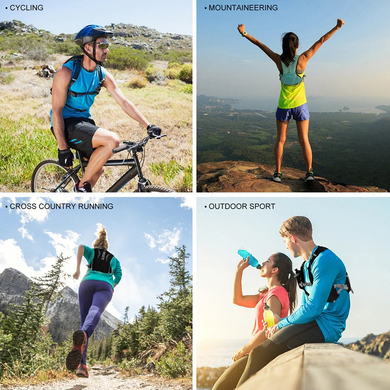 5L Ultralight Hydration Vest – Trail Running & Cycling Pack w/ 500ml Bottle