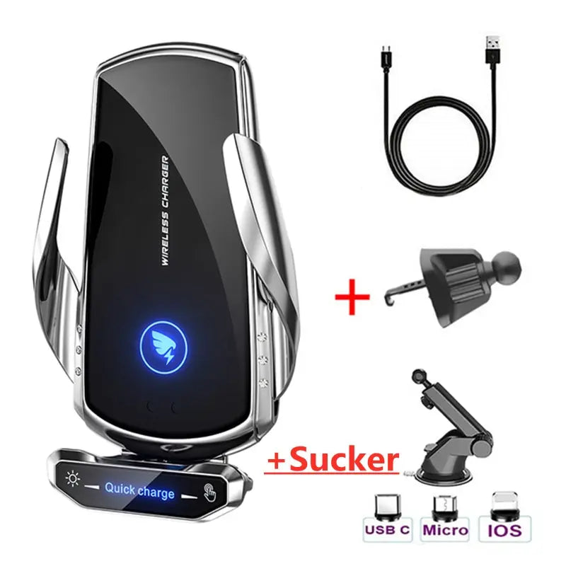 15W Magnetic Car Charger – Fast Wireless Charging