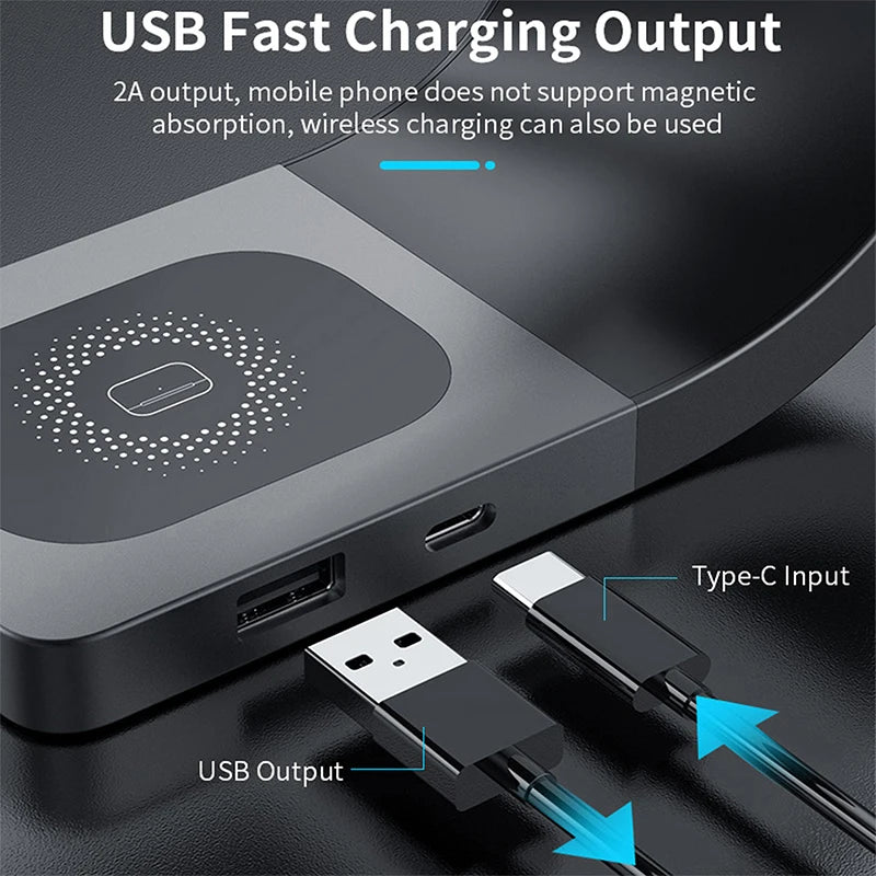 4-in-1 Wireless Charging Station – Fast Magnetic Charging