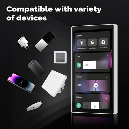MOES 5" Smart Touch Panel – Voice Control with Alexa, ZigBee Hub & Scene Control