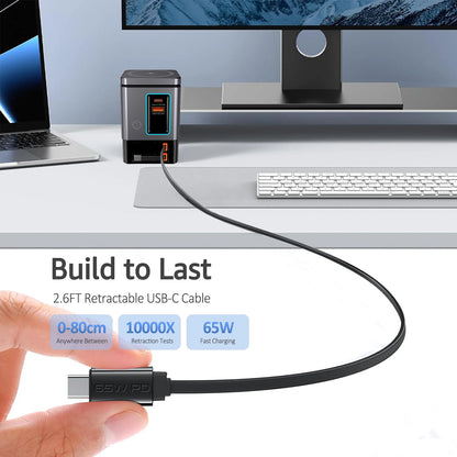 6-in-1 Fast Charging Station – 105W Retractable