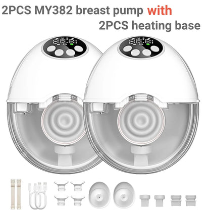 Wireless Wearable Breast Pump with Heating & Sterilization