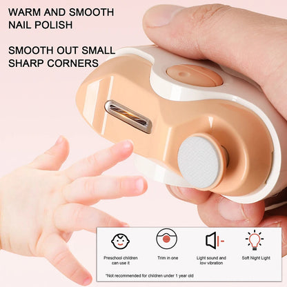 2-in-1 Electric Nail Trimmer – Safe & Painless for Baby, Kids & Adults