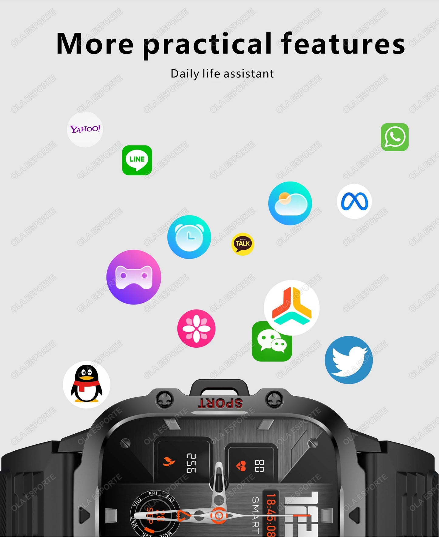 2025 Military Style Smartwatch: GPS, Waterproof, Bluetooth Call
