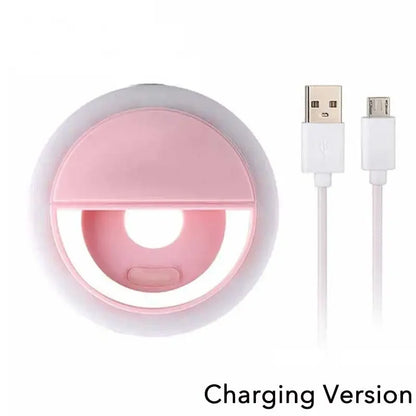 USB Selfie Ring Light – Bright, Adjustable Phone Light for iPhone & Android