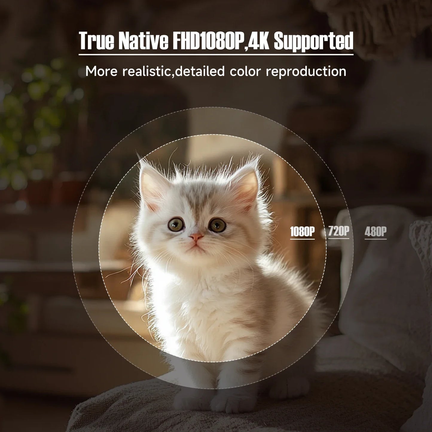 4K Android 1080P Projector – 650ANSI