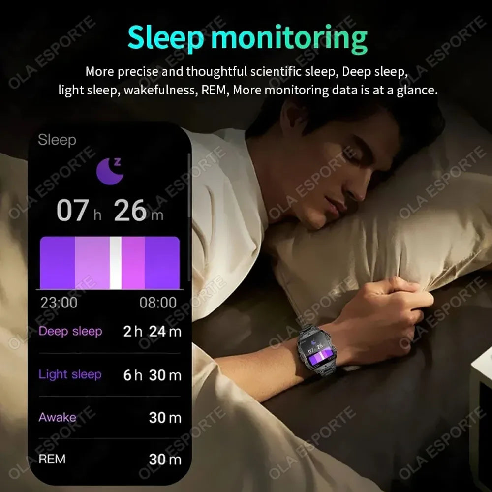 2025 Military Style Smartwatch: GPS, Waterproof, Bluetooth Call