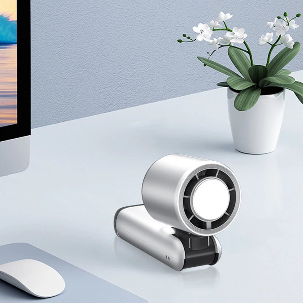 Mini Turbo Ice Fan – USB-Powered Cooling with Digital Display