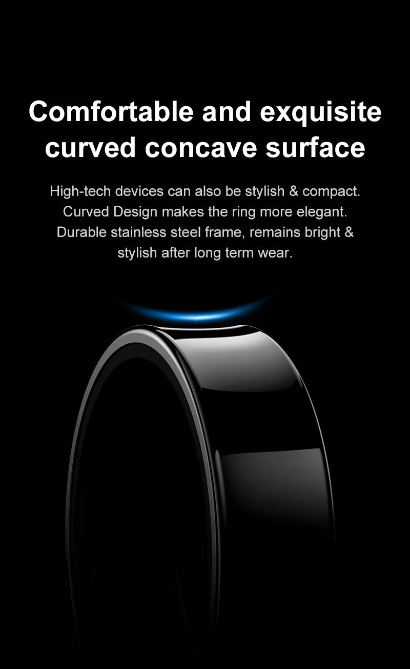 R09 Health Smart Ring – Heart Rate, SpO₂, Temp Tracking, 5ATM Waterproof
