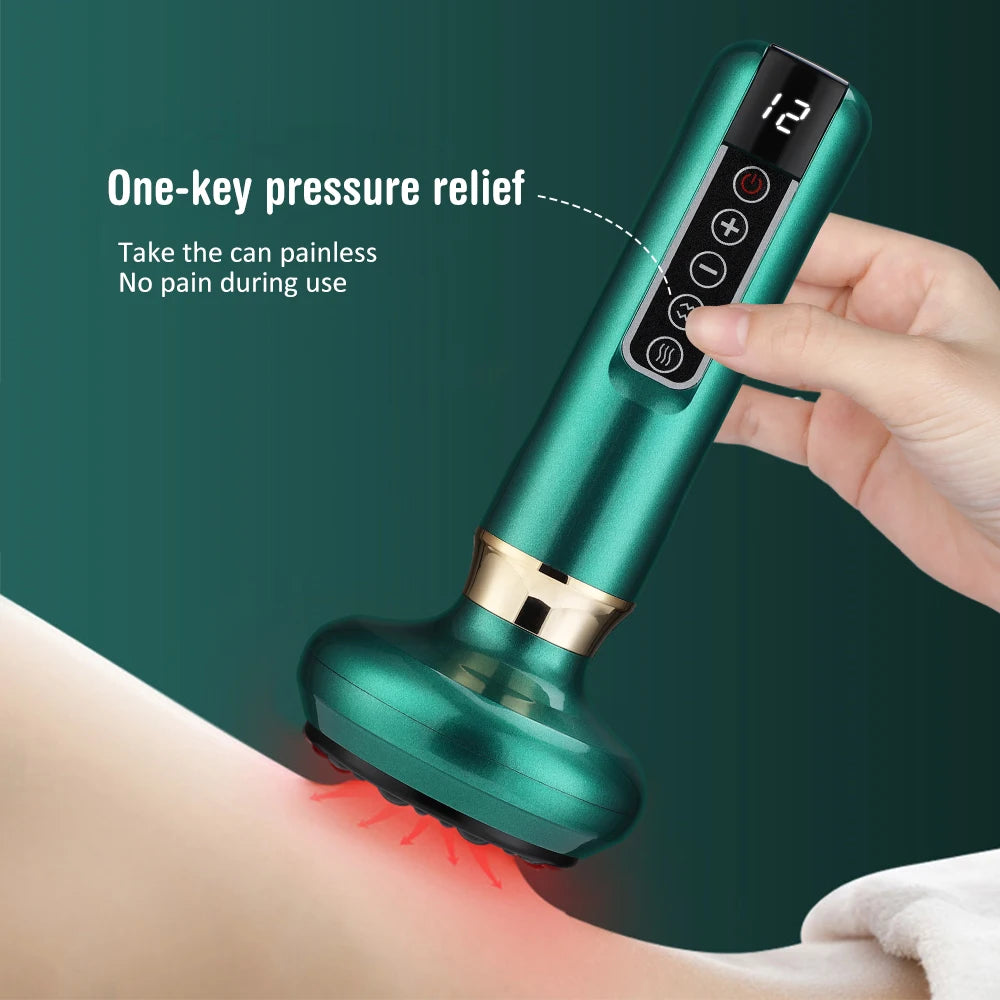 Rechargeable Electric Cupping Set – 12/6-Level Massage & Suction Therapy