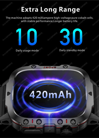 2025 Military Style Smartwatch: GPS, Waterproof, Bluetooth Call