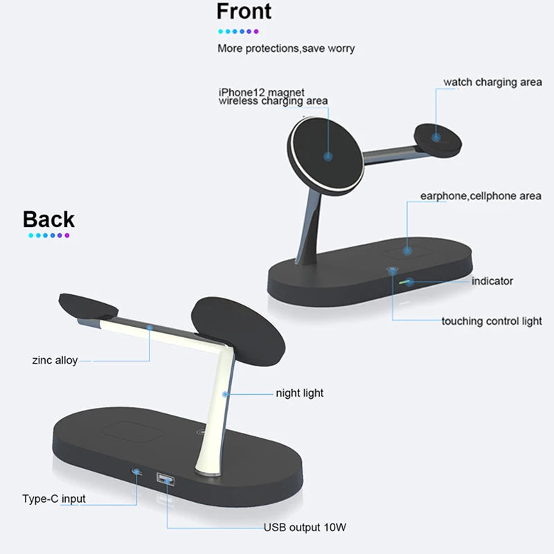 3-in-1 Fast Wireless Charging Stand