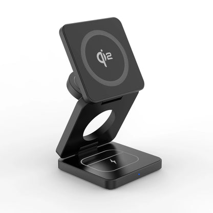 3-in-1 Magnetic Wireless Charger – Fast & Foldable
