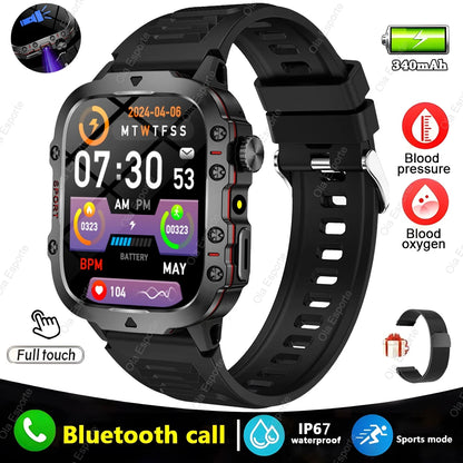 2025 Military Style Smartwatch: GPS, Waterproof, Bluetooth Call
