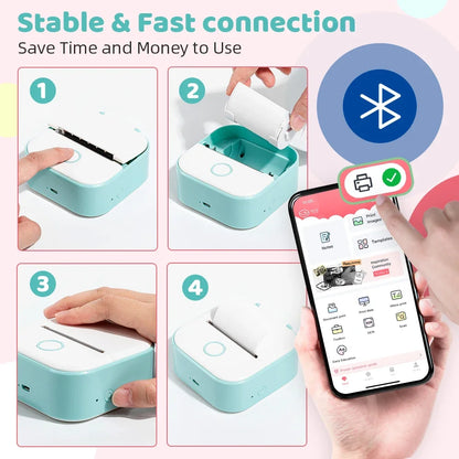 T02 Mini Bluetooth Thermal Printer