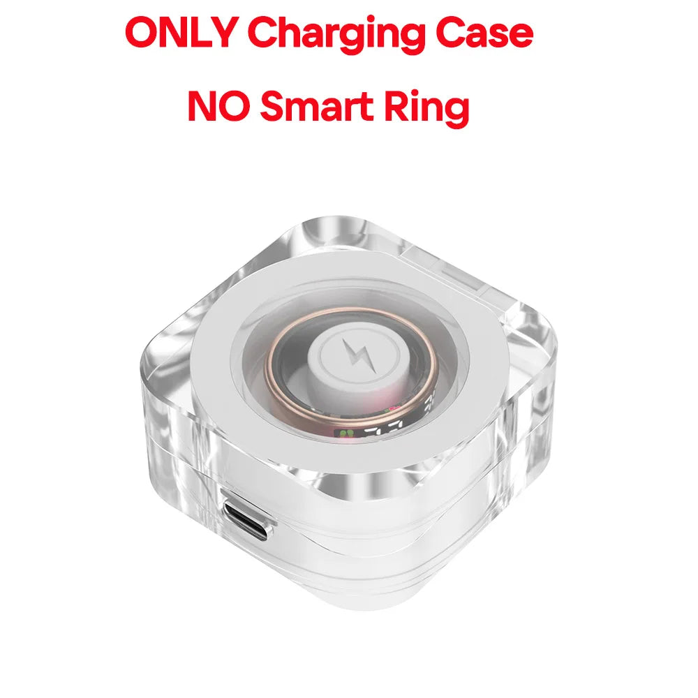 SR08 Smart Ring: Health Monitor with LED Display & 5ATM Waterproof