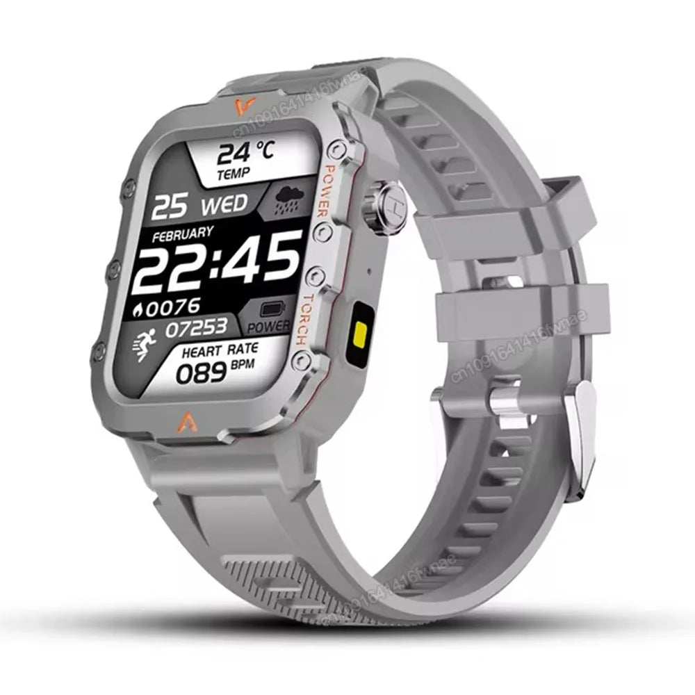 2025 Military Style Smartwatch: GPS, Waterproof, Bluetooth Call