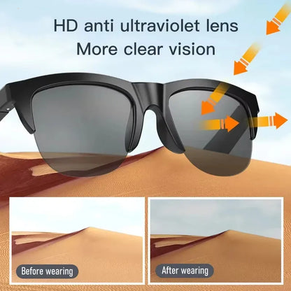 Xiaomi MIJIA Smart Glasses – Bluetooth Calls, Hi-Fi Audio, UV Protection