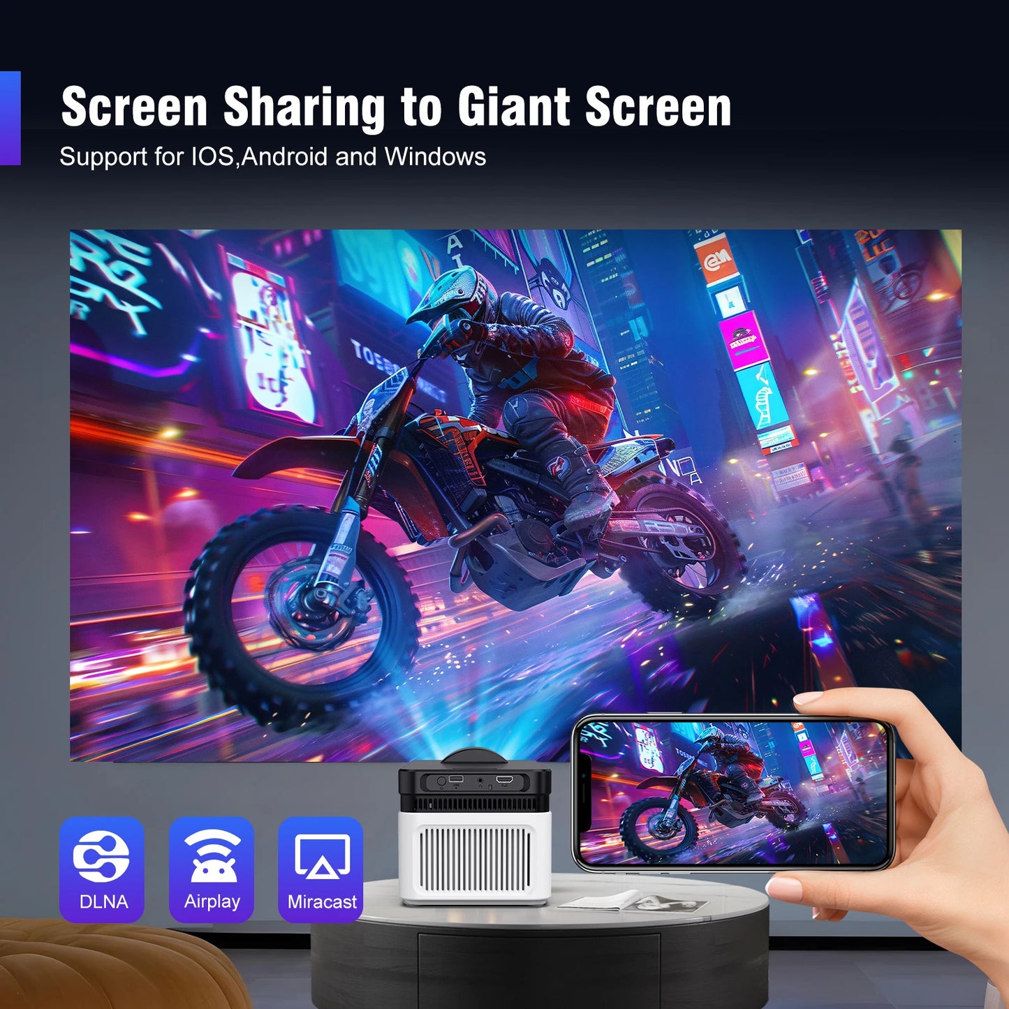 HY450 Ultra Short Throw 8K Projector