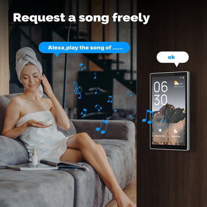 MOES 5" Smart Touch Panel – Voice Control with Alexa, ZigBee Hub & Scene Control