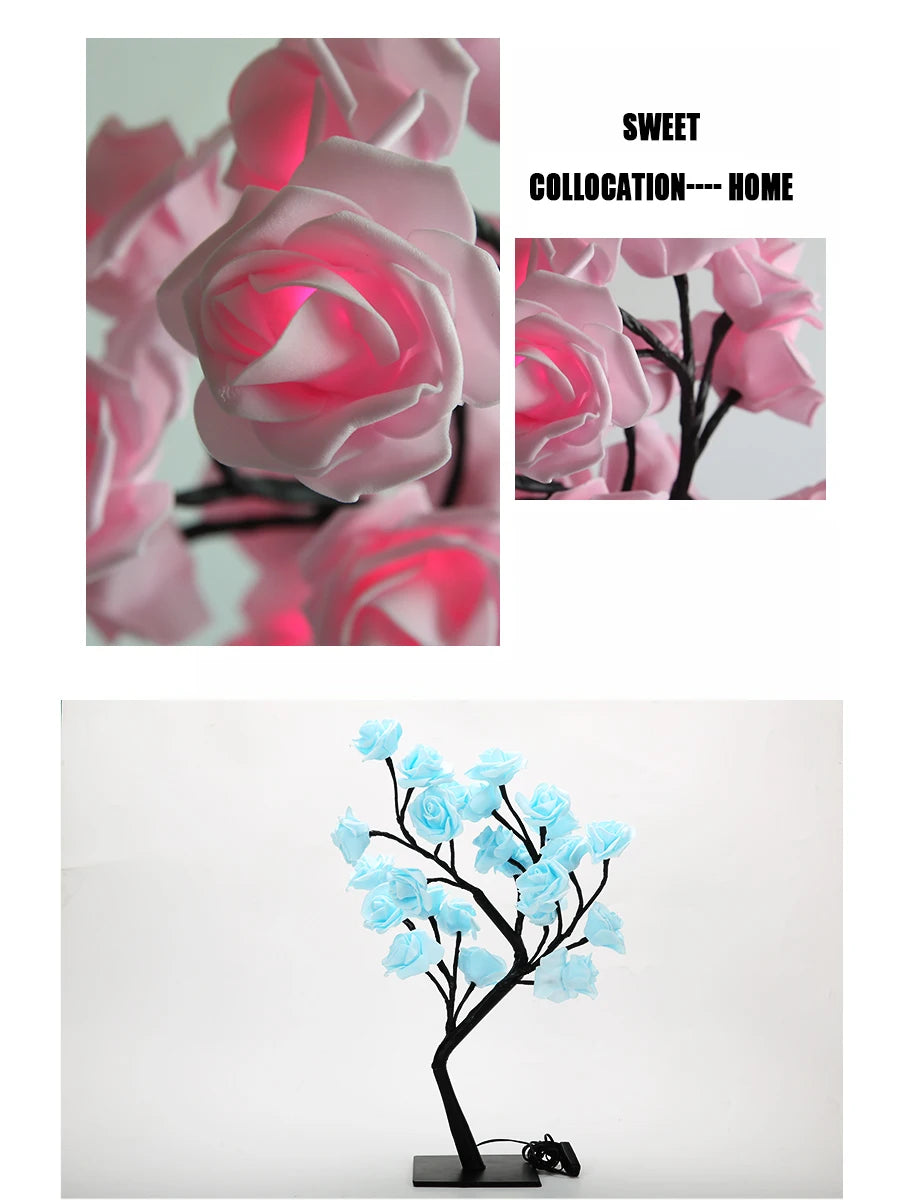 24-LED USB Flower Fairy Light – Enchanted Glow for Bedrooms, Weddings & Festive Ambiance