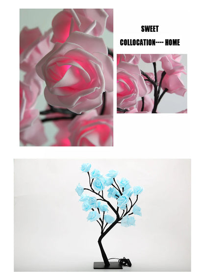 24-LED USB Flower Fairy Light – Enchanted Glow for Bedrooms, Weddings & Festive Ambiance