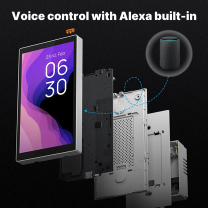 MOES 5" Smart Touch Panel – Voice Control with Alexa, ZigBee Hub & Scene Control