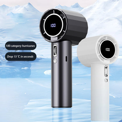 Ultralight Cooling Fan – Adjustable 100 Speeds, Low Noise, LED Display