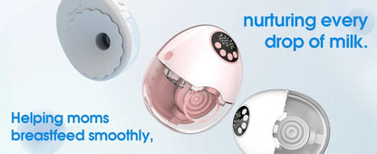 Wireless Wearable Breast Pump with Heating & Sterilization