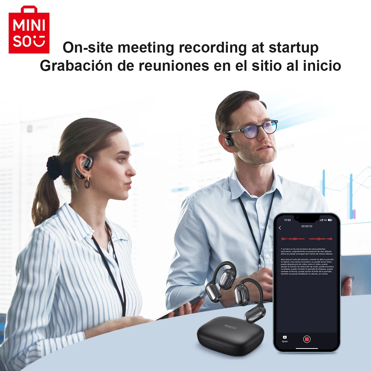MS162 Intelligent Bluetooth Translation Earbuds