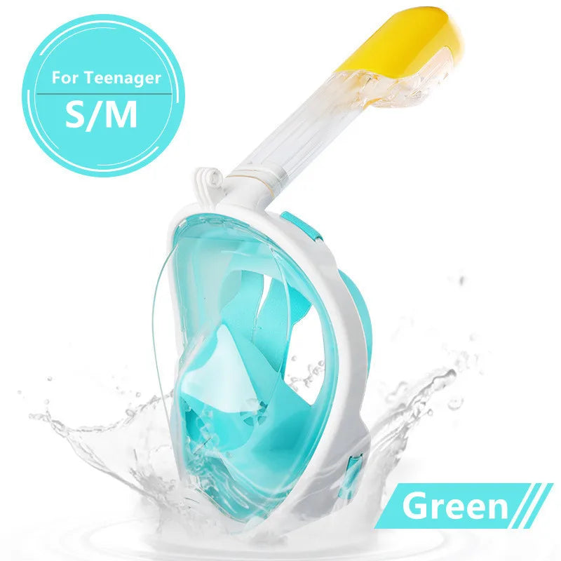 Underwater Anti-Fog Full Face Snorkel Mask