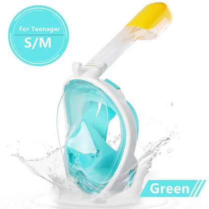 Underwater Anti-Fog Full Face Snorkel Mask