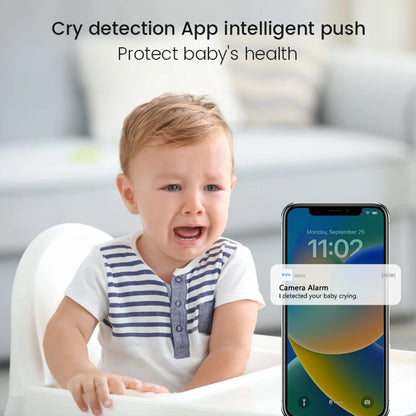 4MP Baby Monitor – WiFi, 360° Pan, Cry Detection & HD Night Vision