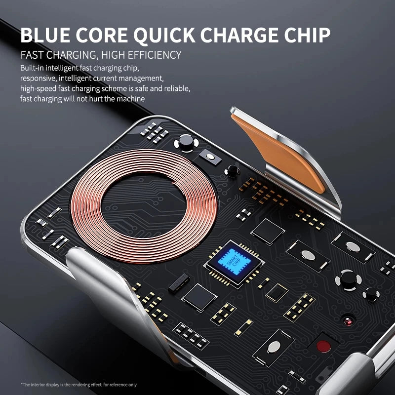 15W Fast Wireless Car Charger – Infrared Auto Mount