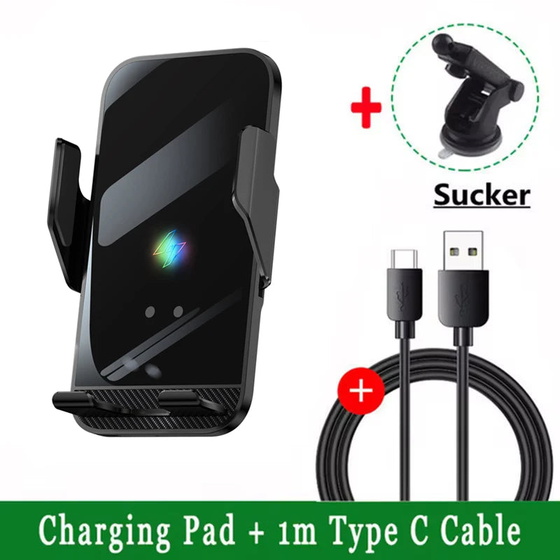15W Fast Wireless Car Charger – Infrared Auto Mount