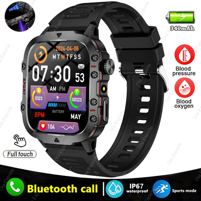 2025 Military Style Smartwatch: GPS, Waterproof, Bluetooth Call