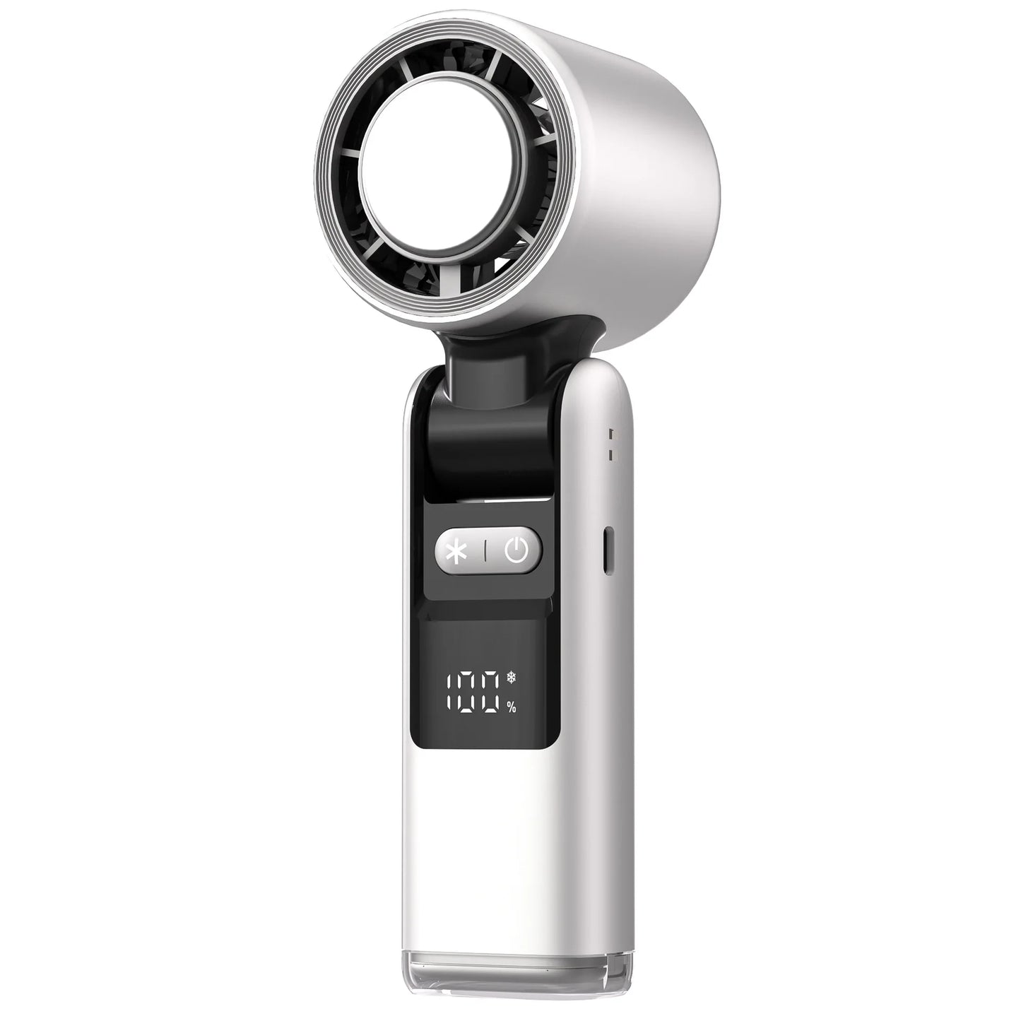 Mini Turbo Ice Fan – USB-Powered Cooling with Digital Display