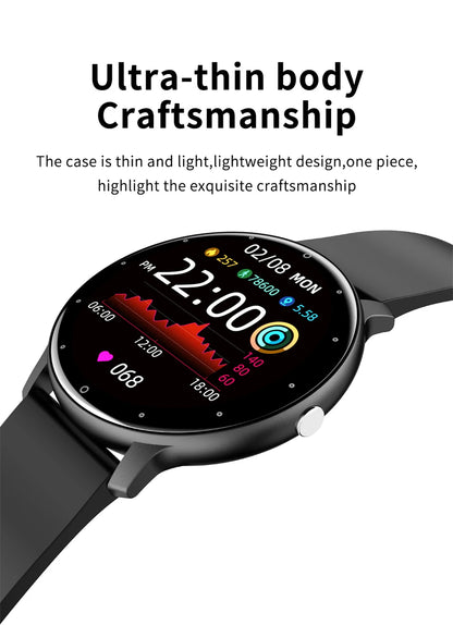 LIGE ZL02 Smartwatch – Touch Screen, Bluetooth Calls, IP67 Waterproof