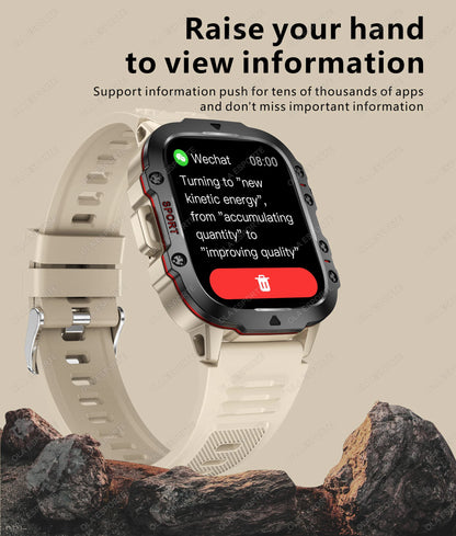 2025 Military Style Smartwatch: GPS, Waterproof, Bluetooth Call