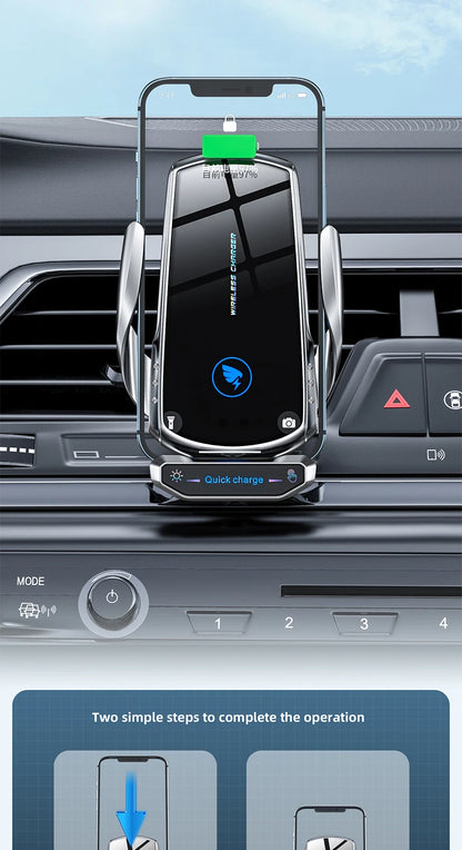 15W Magnetic Car Charger – Fast Wireless Charging