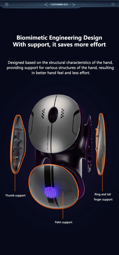 Inphic X2 - Silent Metal Wireless Mouse