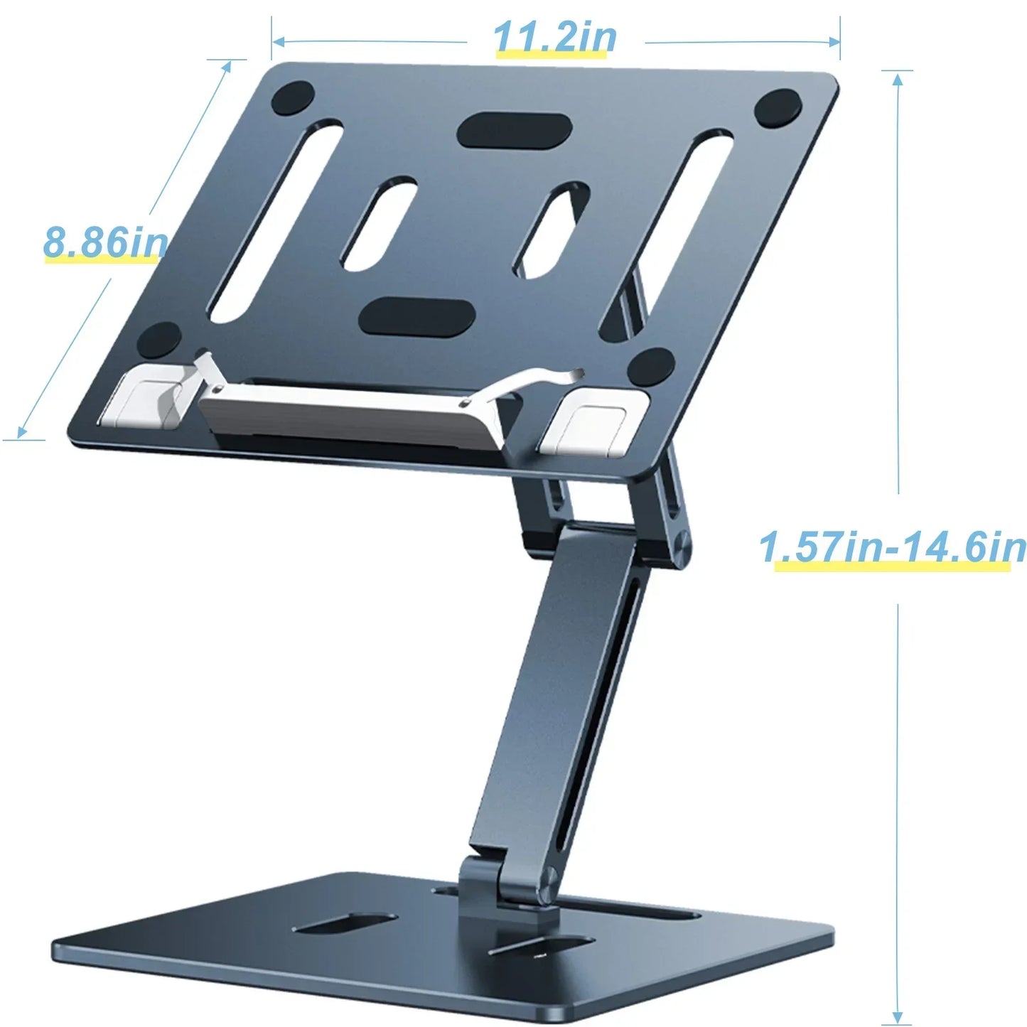 Adjustable Aluminium Book Stand – Foldable Reading Holder