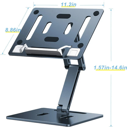 Adjustable Aluminium Book Stand – Foldable Reading Holder