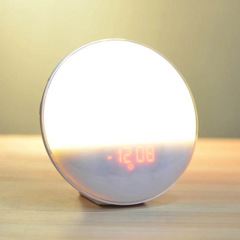 Smart Sunrise Alarm Clock – Dual Alarms, FM Radio, Nightlight & Natural Sounds