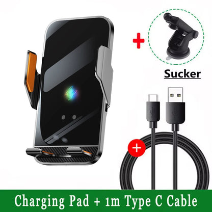 15W Fast Wireless Car Charger – Infrared Auto Mount