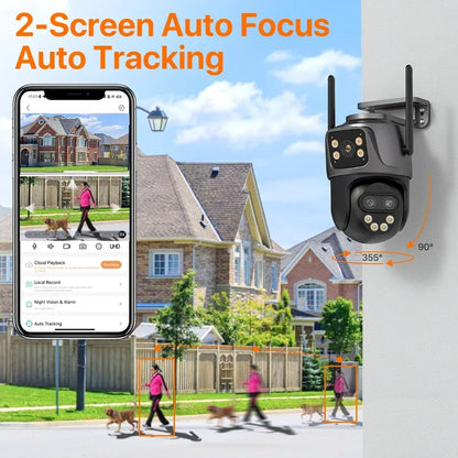 3-Lens 15MP HD WiFi PTZ Camera – CCTV