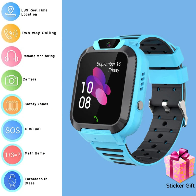 4G Kids Smart Watch – GPS, Camera, Waterproof & SOS Calls