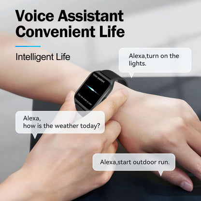 Smart AI Watch – 1.96'' HD, 100+ Sports, Heart & Sleep Tracker
