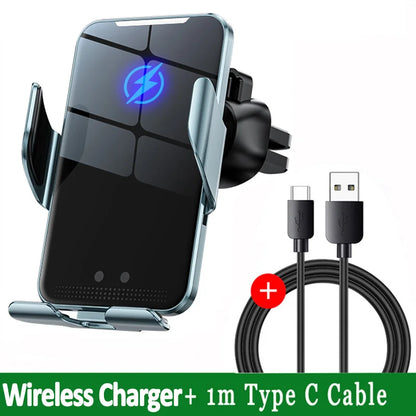 15W Fast Wireless Car Charger – Infrared Auto Mount
